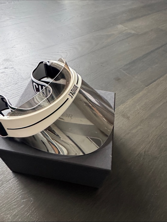 Dior Clear Visor with Cream Band and Black Tint